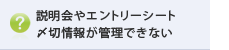 �������G���g���[�V�[�g�Y�؏�񂪊Ǘ��ł��Ȃ�